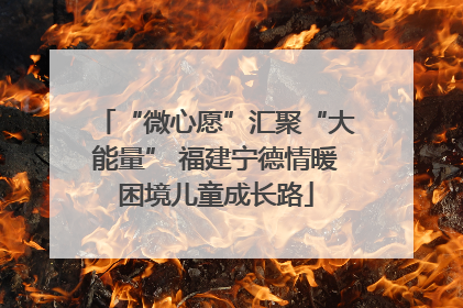 “微心愿”汇聚“大能量” 福建宁德情暖困境儿童成长路