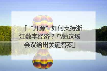 “开源”如何支持浙江数字经济？乌镇这场会议给出关键答案