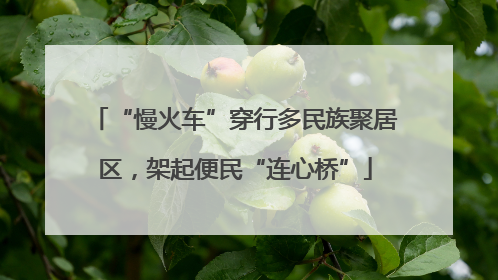 “慢火车”穿行多民族聚居区，架起便民“连心桥”