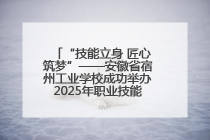 “技能立身 匠心筑梦”——安徽省宿州工业学校成功举办2025年职业技能活动周各项活动