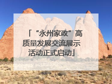 “永州家政”高质量发展交流展示活动正式启动
