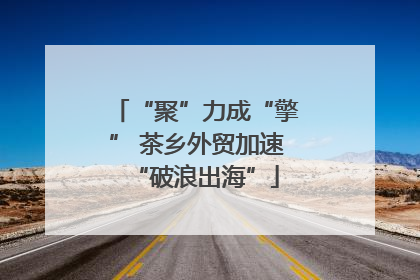 “聚”力成“擎” 茶乡外贸加速“破浪出海”