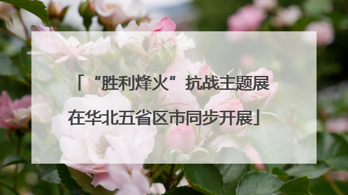 “胜利烽火”抗战主题展在华北五省区市同步开展
