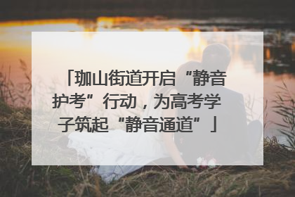 珈山街道开启“静音护考”行动，为高考学子筑起“静音通道”