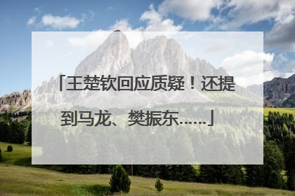 王楚钦回应质疑！还提到马龙、樊振东……