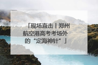 现场直击丨郑州航空港高考考场外的“定海神针”