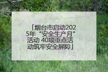 烟台市启动2025年“安全生产月”活动 40项重点活动筑牢安全屏障