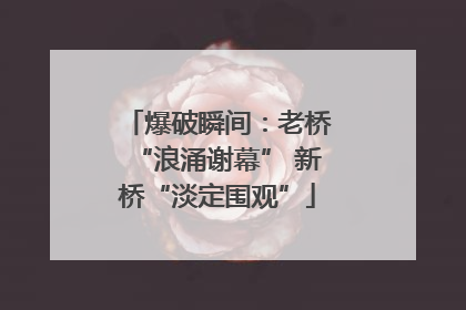 爆破瞬间：老桥“浪涌谢幕” 新桥“淡定围观”