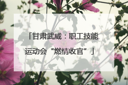 甘肃武威：职工技能运动会“燃情收官”
