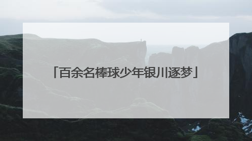 百余名棒球少年银川逐梦