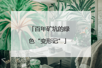 百年矿坑的绿色“变形记”
