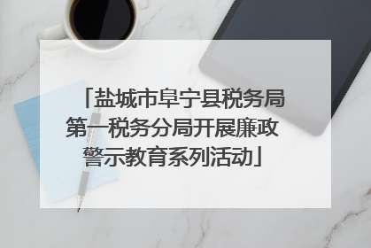 盐城市阜宁县税务局第一税务分局开展廉政警示教育系列活动