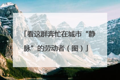看这群奔忙在城市“静脉”的劳动者（图）
