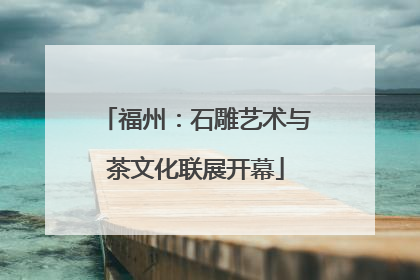 福州：石雕艺术与茶文化联展开幕