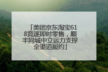 美团京东淘宝618竞逐即时零售，顺丰同城中立运力支撑全渠道履约