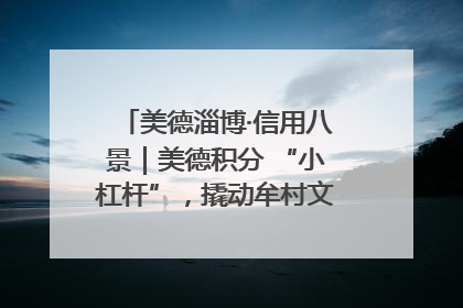 美德淄博·信用八景｜美德积分 “小杠杆”，撬动牟村文明 “大能量”