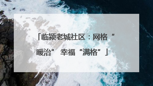 临颍老城社区：网格“暖治” 幸福“满格”