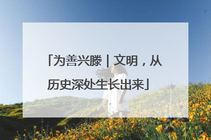 为善兴滕｜文明，从历史深处生长出来