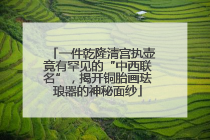 一件乾隆清宫执壶竟有罕见的“中西联名”，揭开铜胎画珐琅器的神秘面纱