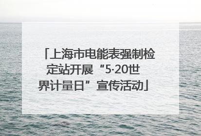 上海市电能表强制检定站开展“5·20世界计量日”宣传活动