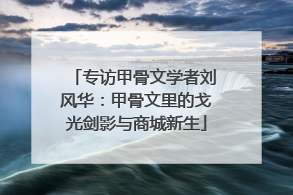 专访甲骨文学者刘风华：甲骨文里的戈光剑影与商城新生