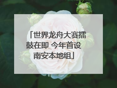 世界龙舟大赛擂鼓在即 今年首设南安本地组