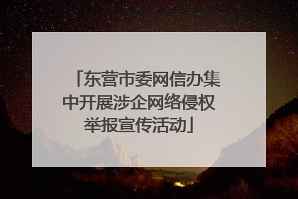 东营市委网信办集中开展涉企网络侵权举报宣传活动