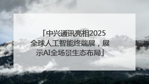中兴通讯亮相2025全球人工智能终端展，展示AI全场景生态布局