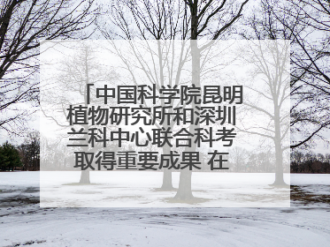 中国科学院昆明植物研究所和深圳兰科中心联合科考取得重要成果 在神农架发现两种“国保”级兰花