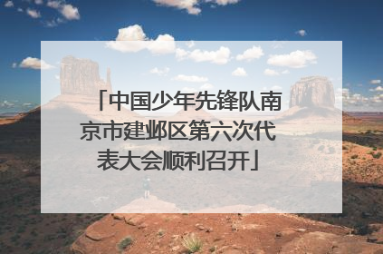 中国少年先锋队南京市建邺区第六次代表大会顺利召开