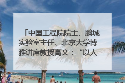 中国工程院院士、鹏城实验室主任、北京大学博雅讲席教授高文：“以人为本 智能向善” 推动文化与科技相生相促｜聚焦2025文化强国建设高峰论坛