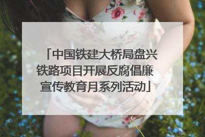 中国铁建大桥局盘兴铁路项目开展反腐倡廉宣传教育月系列活动