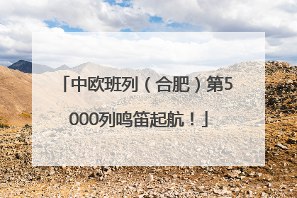 中欧班列（合肥）第5000列鸣笛起航！
