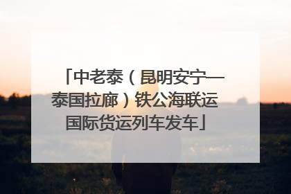 中老泰（昆明安宁—泰国拉廊）铁公海联运国际货运列车发车