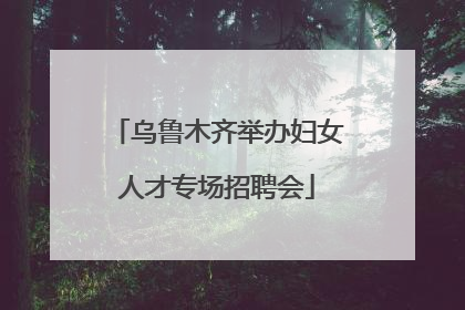 乌鲁木齐举办妇女人才专场招聘会