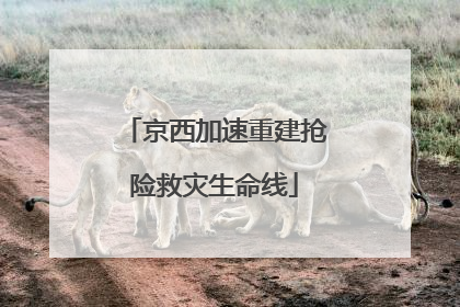 京西加速重建抢险救灾生命线
