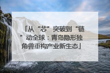从“芯”突破到“链”动全球：青岛隐形独角兽重构产业新生态
