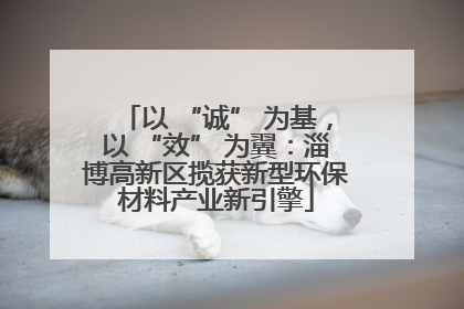 以 “诚” 为基，以 “效” 为翼：淄博高新区揽获新型环保材料产业新引擎