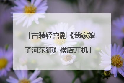 古装轻喜剧《我家娘子河东狮》横店开机