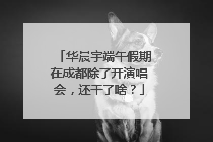 华晨宇端午假期在成都除了开演唱会，还干了啥？