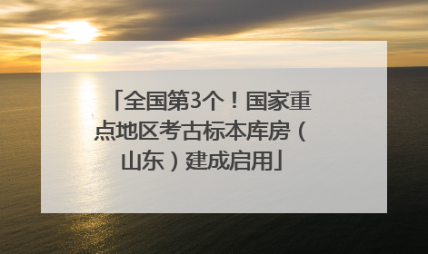 全国第3个！国家重点地区考古标本库房（山东）建成启用