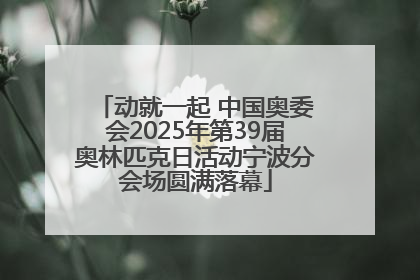 动就一起 中国奥委会2025年第39届奥林匹克日活动宁波分会场圆满落幕