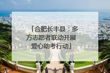 合肥长丰县：多方志愿者联动开展爱心助考行动