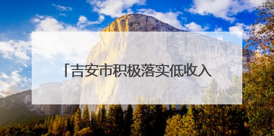 吉安市积极落实低收入人口认定政策 兜牢基本民生保障底线（图）