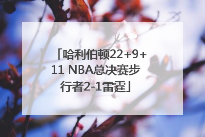 哈利伯顿22+9+11 NBA总决赛步行者2-1雷霆