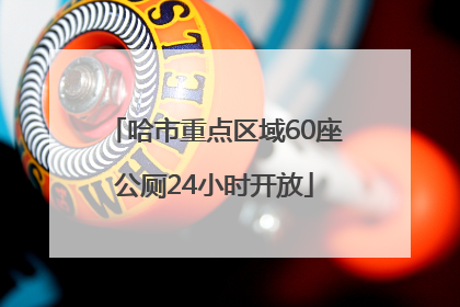 哈市重点区域60座公厕24小时开放