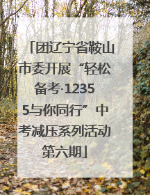 团辽宁省鞍山市委开展“轻松备考·12355与你同行”中考减压系列活动第六期