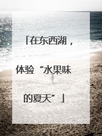 在东西湖，体验“水果味的夏天”
