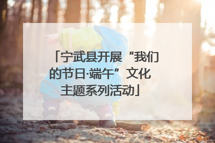 宁武县开展“我们的节日·端午”文化主题系列活动