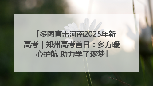 多图直击河南2025年新高考｜郑州高考首日：多方暖心护航 助力学子逐梦